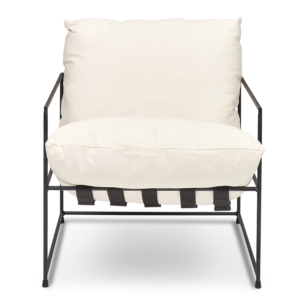 Trent Accent Chair - Washed White