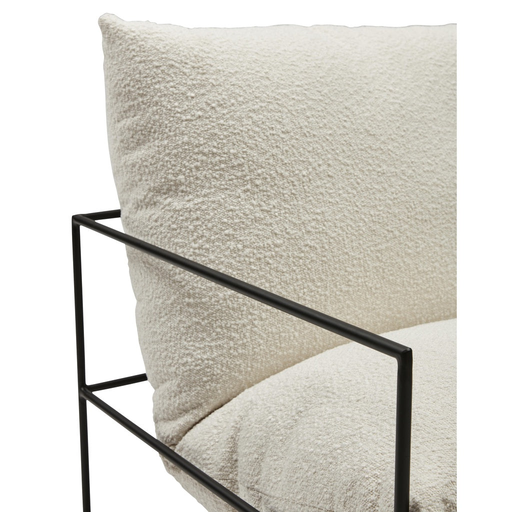TRENT ACCENT CHAIR - WHITE BOUCLE