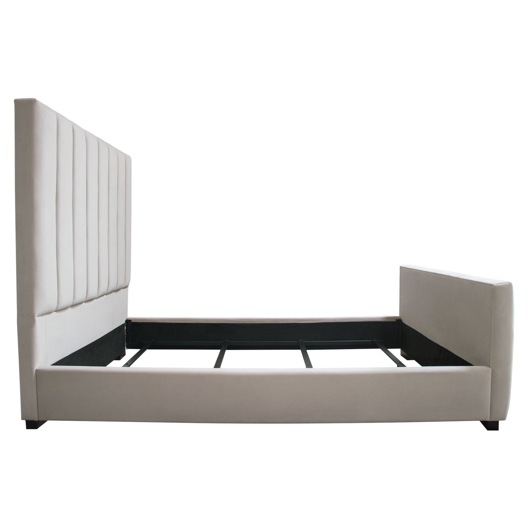 Venus Bed - Light Grey Velvet