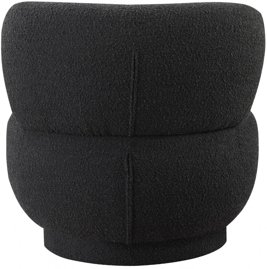 Black pouf online chair