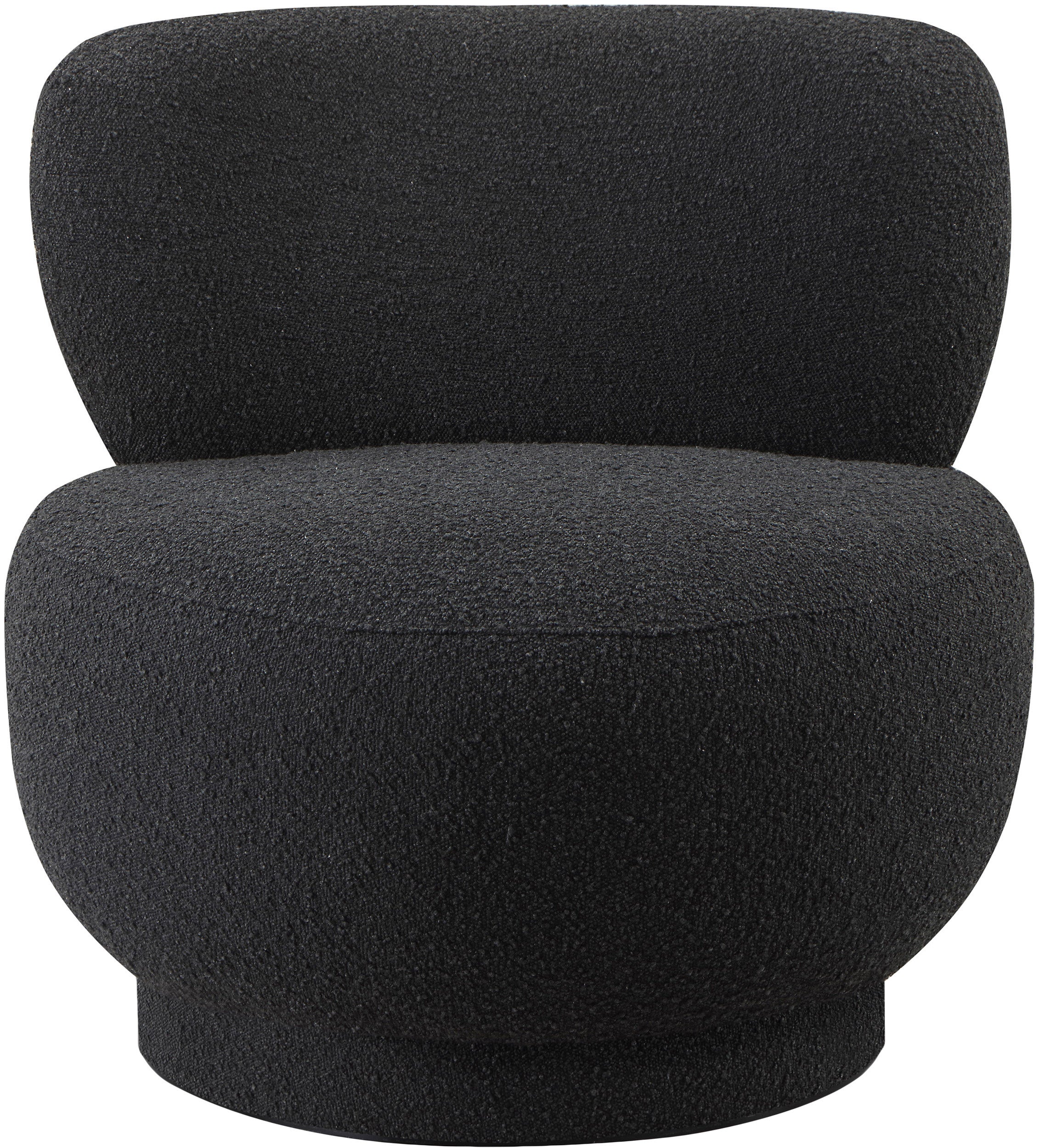 Calais Boucle Accent Chair - Black