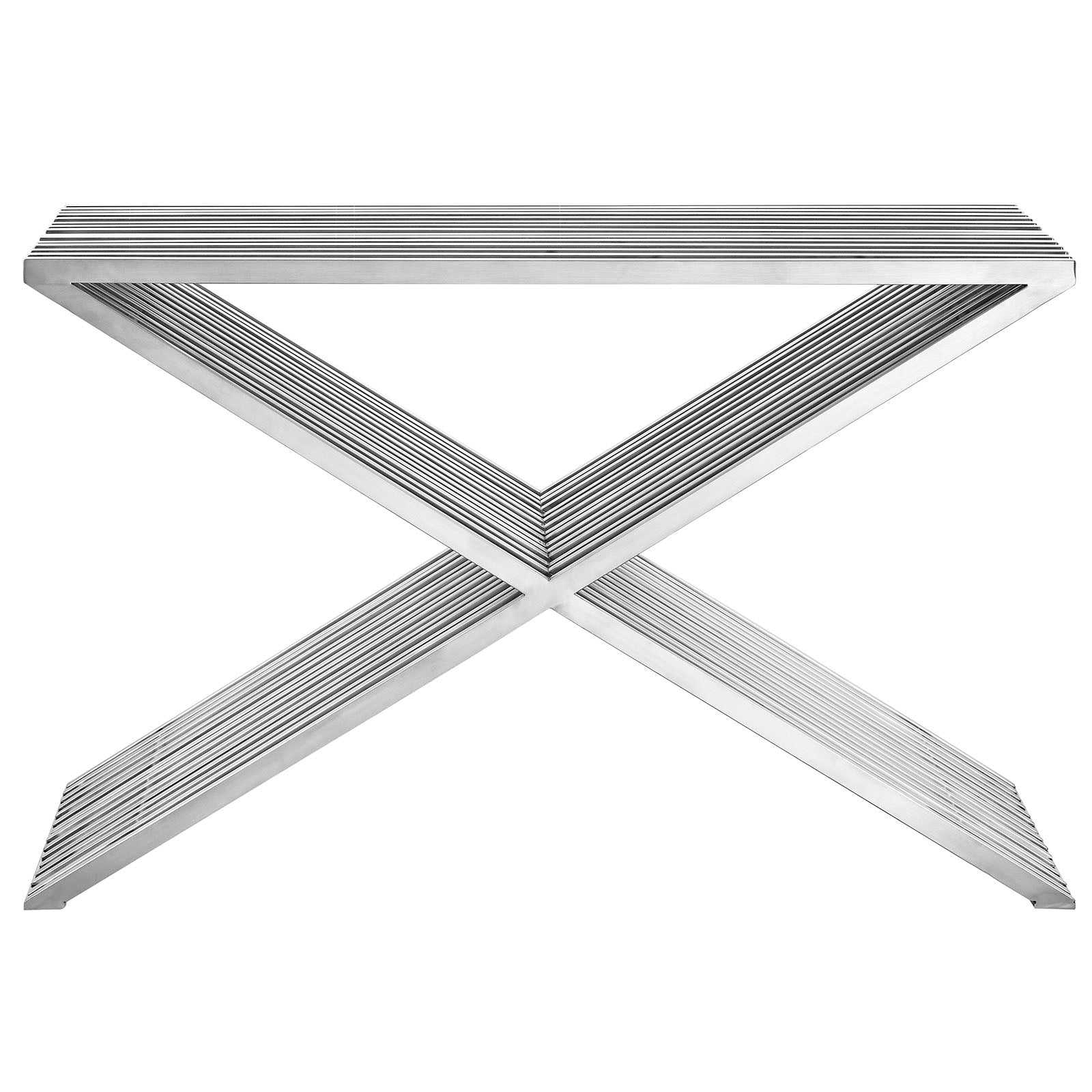 Press Console Table - Silver