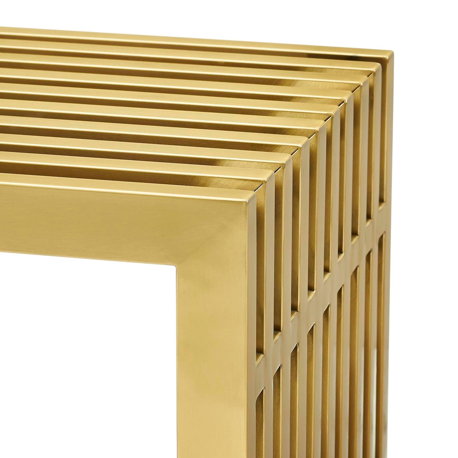 Gridiron Bench - Gold