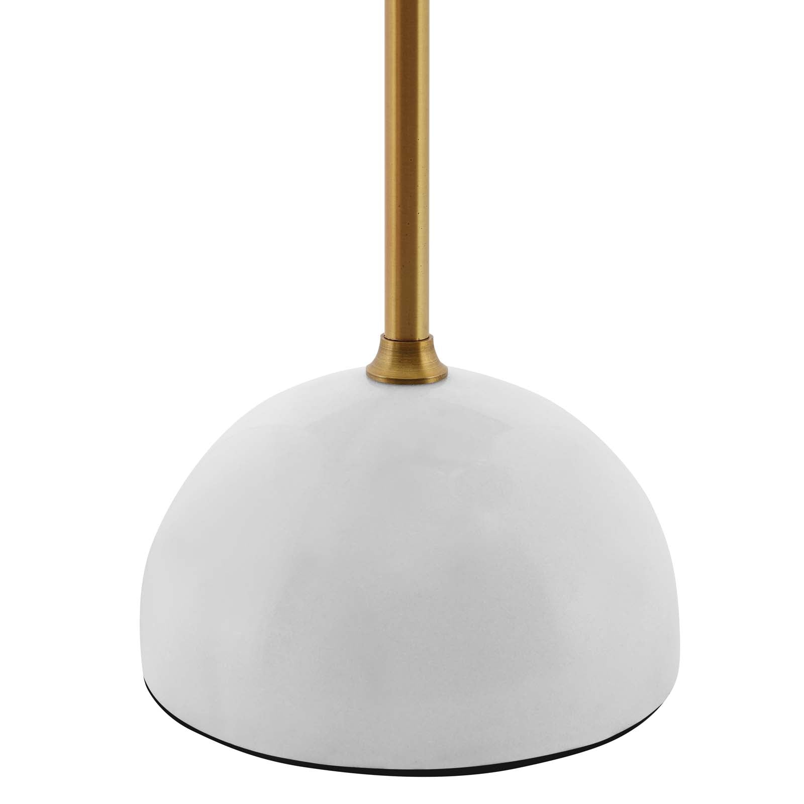 Convey Bronze And White Marble Table Lamp