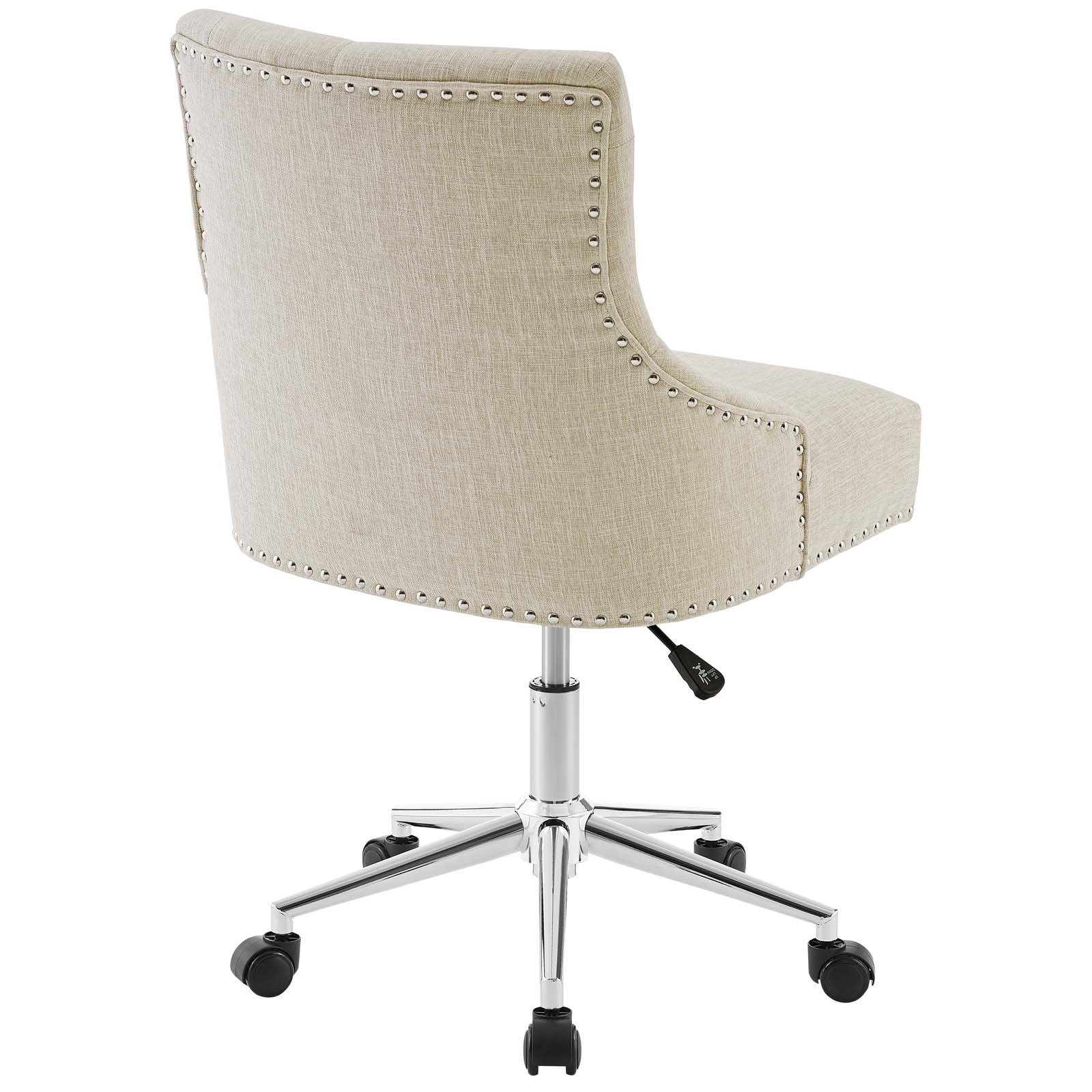 Regent Tufted Button Office Chair - Beige